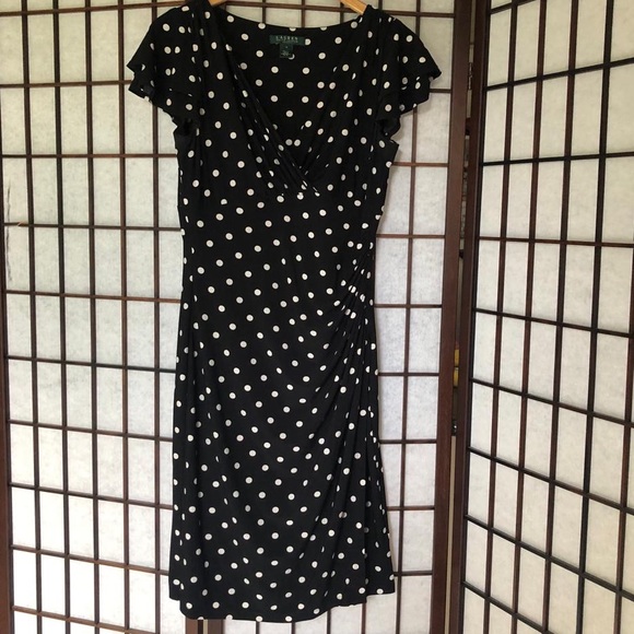 Ralph Lauren Dresses & Skirts - Flattering Ralph Lauren polka dot dress